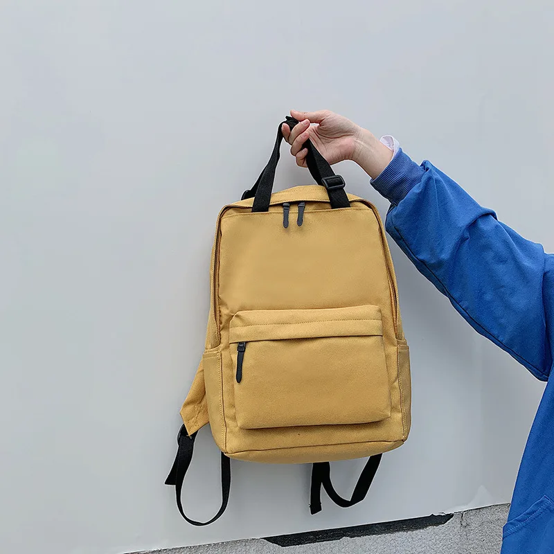 2021 New Korean Women Men Backpack Big Capacity Solid Color Leisure Student Male School Bag Fashion Girl Female Laptop Bags
2021 New Korean Women Men Backpack Big Capacity Solid Color Leisure Student Male School Bag Fashion Girl Female Laptop Bags