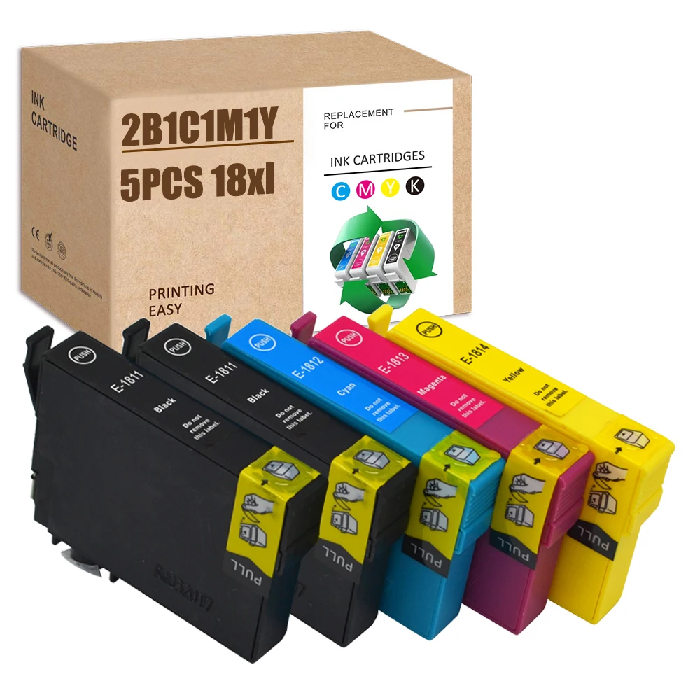 18XL Compatible Ink Cartridge for Epson 18 XL XP-202 XP-205 XP-215 XP-225 XP-305 XP-315 XP-322 XP-325 XP-405 XP-415 XP-425 XP-30
18XL Compatible Ink Cartridge for Epson 18 XL XP-202 XP-205 XP-215 XP-225 XP-305 XP-315 XP-322 XP-325 XP-405 XP-415 XP-425 XP-30