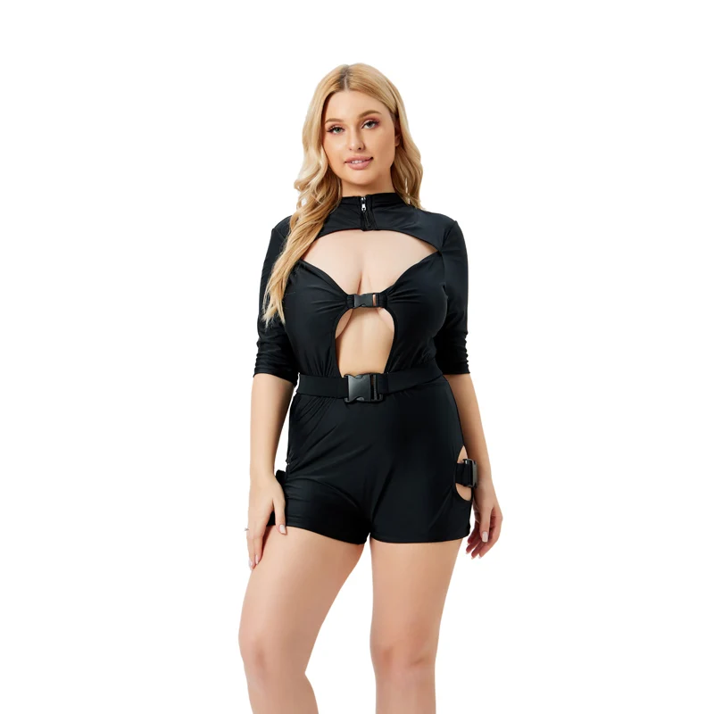 One Piece Swimsuits For Women Fashion Beach Sexy Sport Swimsuit Hollow Out Black Half Sleeve Bathing Suit Plus Size Swimwear 5XL
One Piece Swimsuits For Women Fashion Beach Sexy Sport Swimsuit Hollow Out Black Half Sleeve Bathing Suit Plus Size Swimwear 5XL
