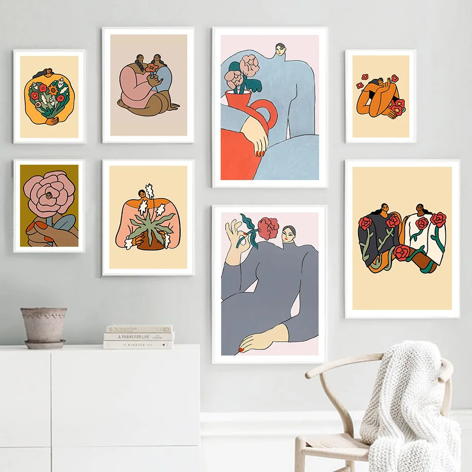 Girl Flower Tears Best Friend Abstract Wall Art Canvas Painting Nordic Posters And Prints Wall Pictures For Living Room Decor
Girl Flower Tears Best Friend Abstract Wall Art Canvas Painting Nordic Posters And Prints Wall Pictures For Living Room Decor