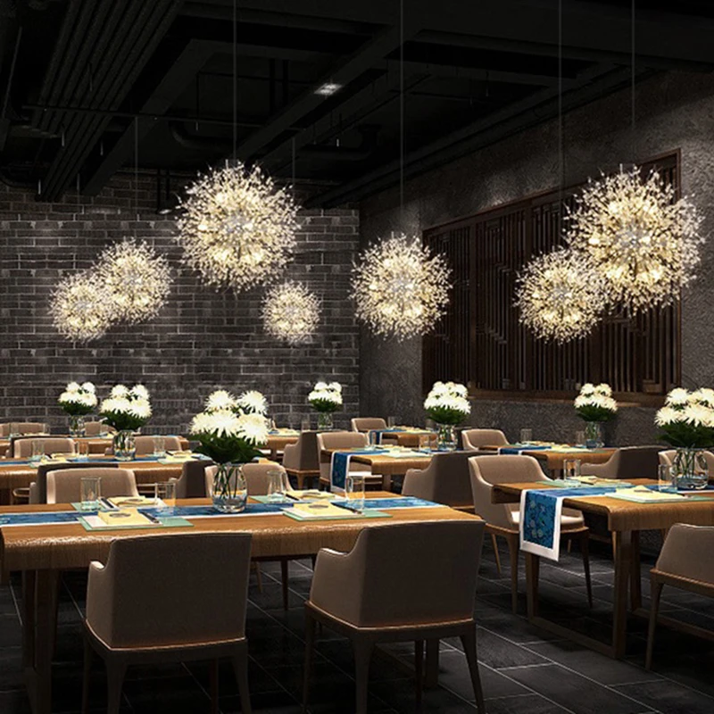 Indoor Lighting Round Shape Modern LED Dandelions Sputnik Chandelier Fireworke Ceiling Pendant Lamp Fixture for Home Living room
Indoor Lighting Round Shape Modern LED Dandelions Sputnik Chandelier Fireworke Ceiling Pendant Lamp Fixture for Home Living room
