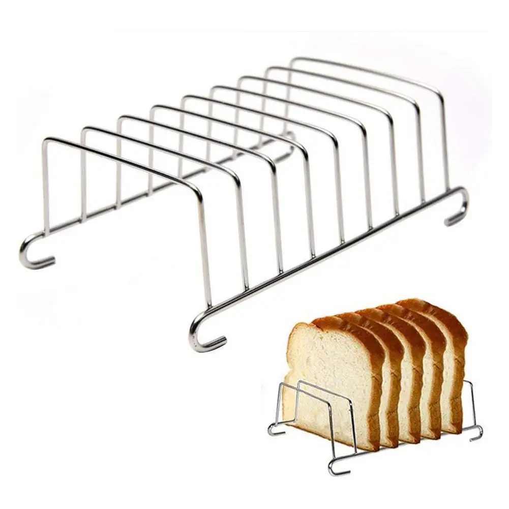 Steel Toast Rack Non-Stick Pastry Holder 8-Slice Bread Slice Household Breakfast Utensil Kitchen Supplies Accessories
Steel Toast Rack Non-Stick Pastry Holder 8-Slice Bread Slice Household Breakfast Utensil Kitchen Supplies Accessories