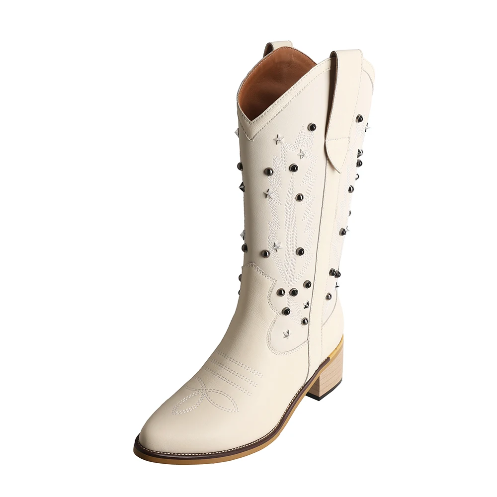 Acedichy 2022 Modern Slip-On Mid-Calf Boots Wood Spike Heels Pointed Toe Rivet Bombas Cow Leather Sexy Show Dancer Party Shoes
Acedichy 2022 Modern Slip-On Mid-Calf Boots Wood Spike Heels Pointed Toe Rivet Bombas Cow Leather Sexy Show Dancer Party Shoes