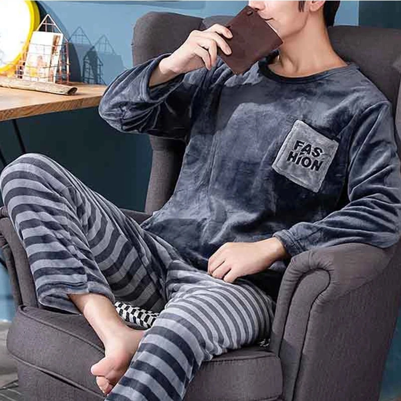 Pajama Man Warm Sleepwear Men's Flannel Winter Thick Pajamas Men Long Sleeve Casual Men's Winter Pajamas Fleece Sleepwear XXXL
Pajama Man Warm Sleepwear Men's Flannel Winter Thick Pajamas Men Long Sleeve Casual Men's Winter Pajamas Fleece Sleepwear XXXL