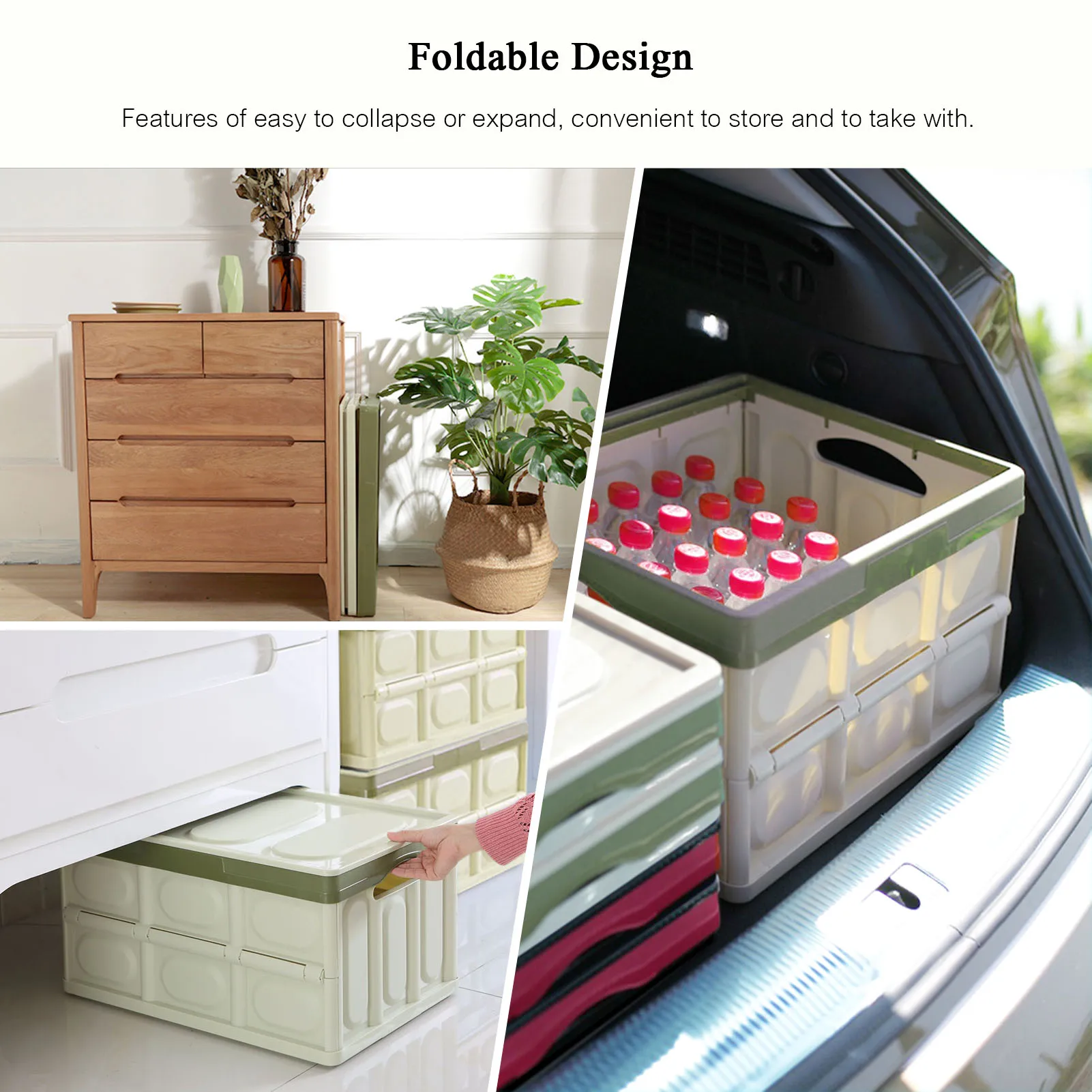 Multifunctional Storage Box Folding Crate Collapsible Containing Box Stackable Storage Bin Foldable Plastic Box Laundry Basket
Multifunctional Storage Box Folding Crate Collapsible Containing Box Stackable Storage Bin Foldable Plastic Box Laundry Basket