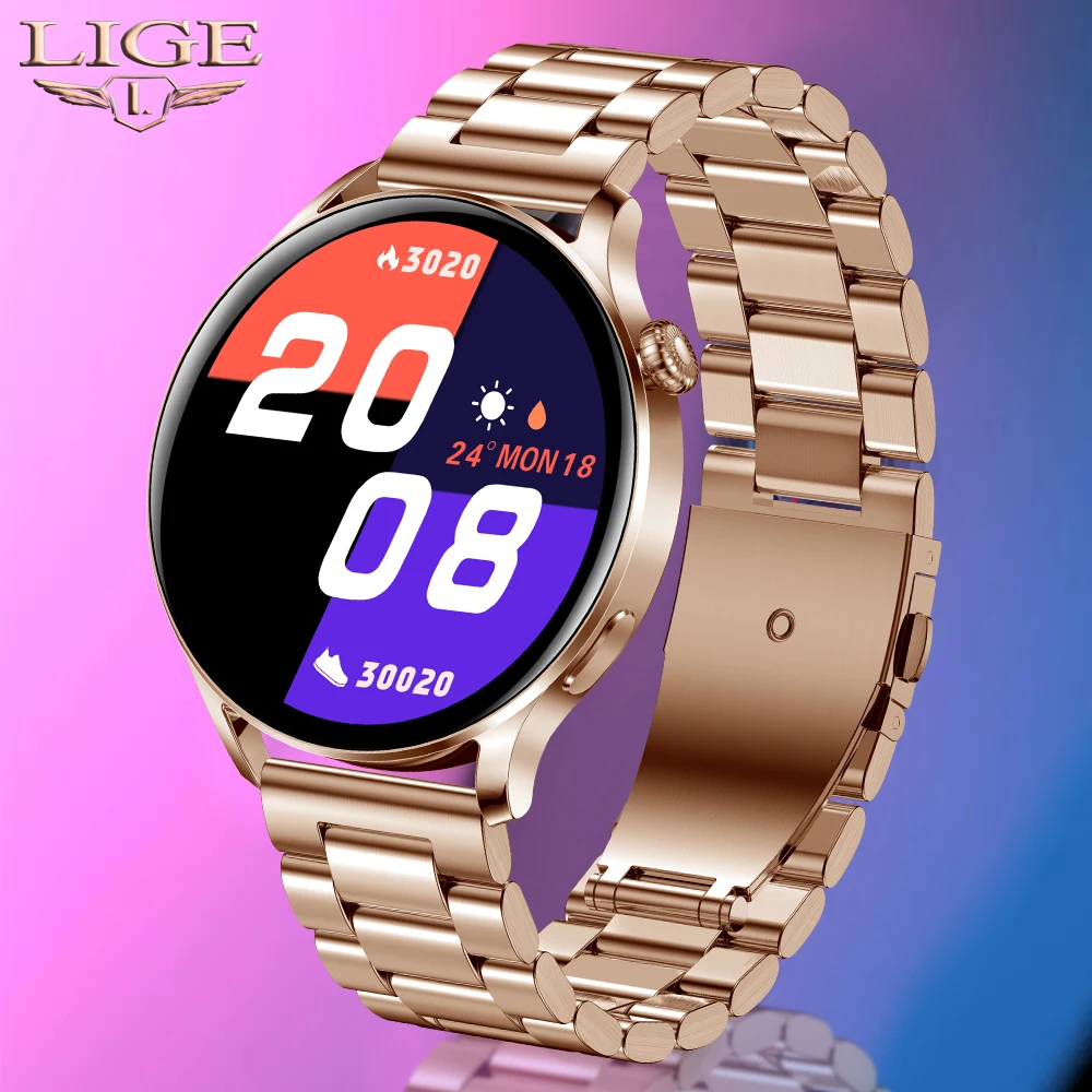 LIGE New Smart Watch Bluetooth Call Women Full Touch Sports Fitness Tracker Blood Pressure Heart Rate Smartwatch Music Control
LIGE New Smart Watch Bluetooth Call Women Full Touch Sports Fitness Tracker Blood Pressure Heart Rate Smartwatch Music Control
