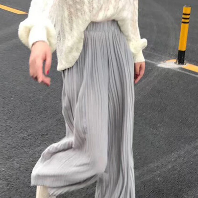 New Fashion Loose Long Pants Wide Leg Pants For Women Casual Elastic High Waist Pleated Pant Trousers Femme
New Fashion Loose Long Pants Wide Leg Pants For Women Casual Elastic High Waist Pleated Pant Trousers Femme