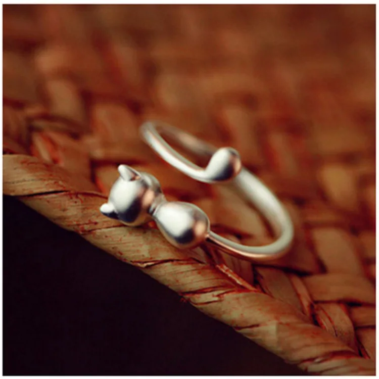 DIEERLAN Bijoux Personality 925 Sterling Silver Cat Rings For Women Wedding Jewelry Adjustable Antique Finger Ring Anillos
DIEERLAN Bijoux Personality 925 Sterling Silver Cat Rings For Women Wedding Jewelry Adjustable Antique Finger Ring Anillos