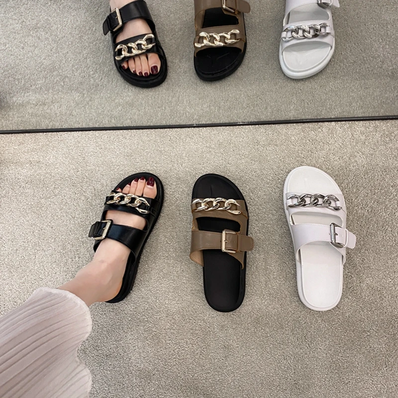 MIYEDA Women Leisure Comfortable Modern Slippers Office Ladies Metal Decoration Slip-on Non Slip Buckle Summer Outside Shoes
MIYEDA Women Leisure Comfortable Modern Slippers Office Ladies Metal Decoration Slip-on Non Slip Buckle Summer Outside Shoes