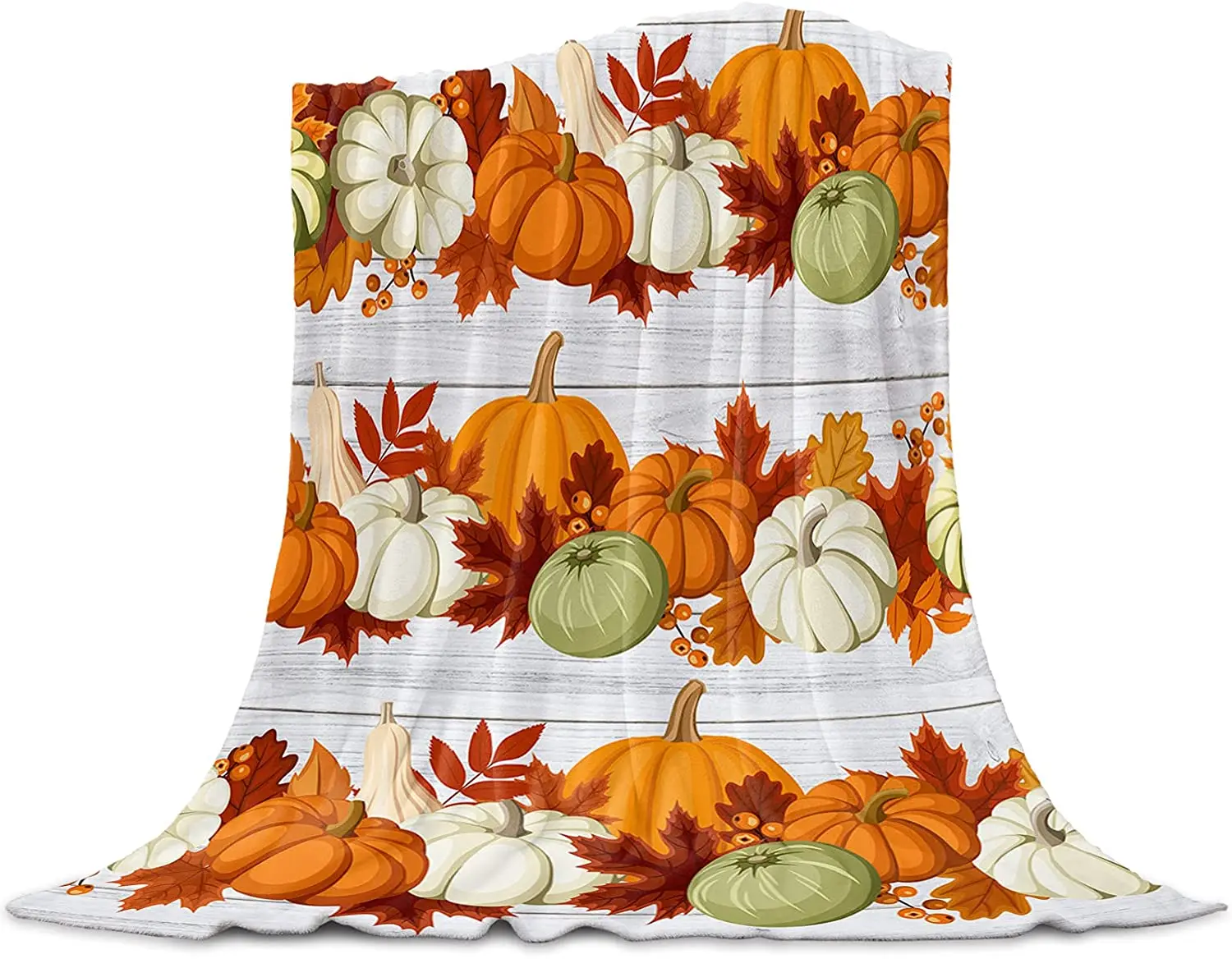 Thanksgiving Flannel Fleece Throw Blanket Pumpkins Autumn Leaf Reversible Soft Cozy Bed Blanket Fall Harvest Vintage Wooden
Thanksgiving Flannel Fleece Throw Blanket Pumpkins Autumn Leaf Reversible Soft Cozy Bed Blanket Fall Harvest Vintage Wooden