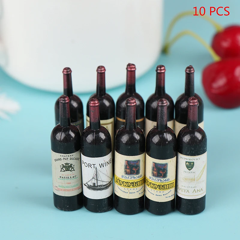 New 10Pcs 1/12 Dollhouse Mini Wine Bottle Set With Box Simulation Drinks Model Toys Miniature Accessories For Doll House Decor
New 10Pcs 1/12 Dollhouse Mini Wine Bottle Set With Box Simulation Drinks Model Toys Miniature Accessories For Doll House Decor