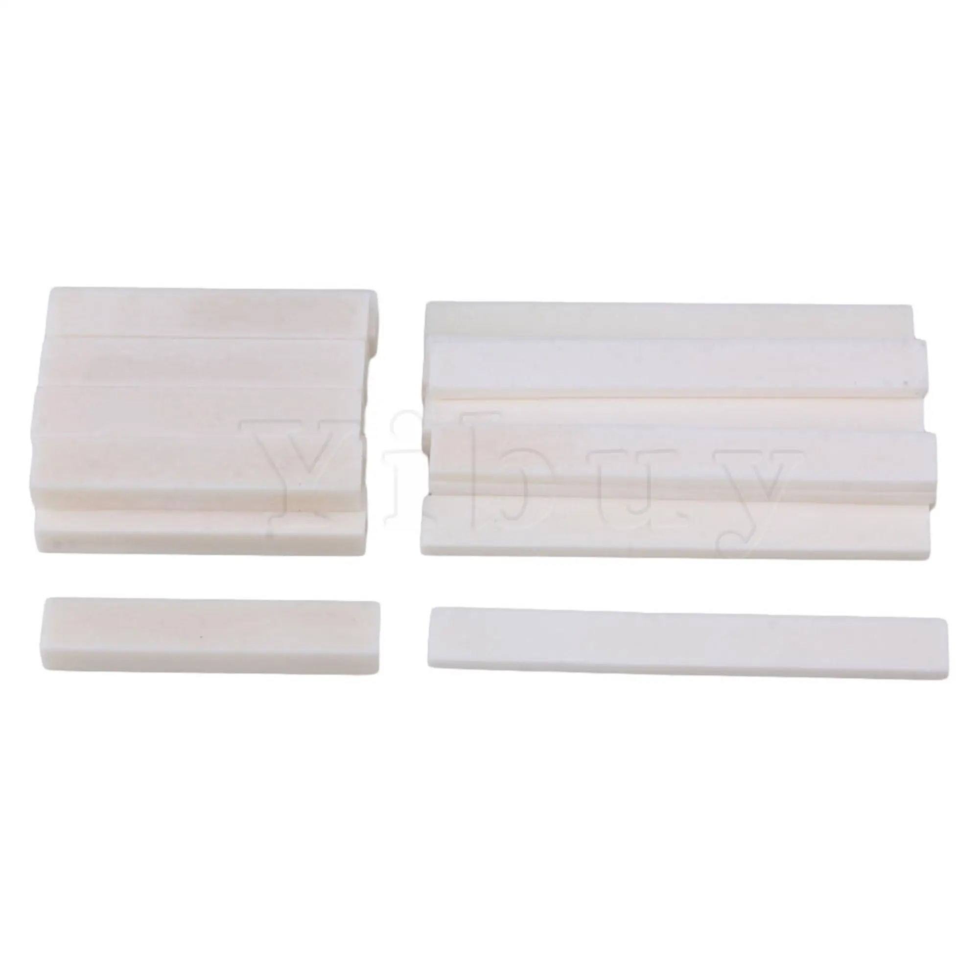 Yibuy 10 Sets White Guitar Parts Classical Guitar Blank Bone Nut and Saddle Set DIY
Yibuy 10 Sets White Guitar Parts Classical Guitar Blank Bone Nut and Saddle Set DIY