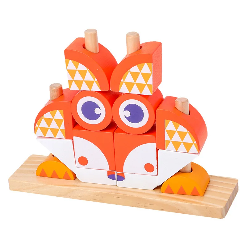Montessori Early Education Wooden 3D Animals Owl & Frog Building Blocks Creative Fun Large Grain Puzzle Toys For Boy And Girl
Montessori Early Education Wooden 3D Animals Owl & Frog Building Blocks Creative Fun Large Grain Puzzle Toys For Boy And Girl