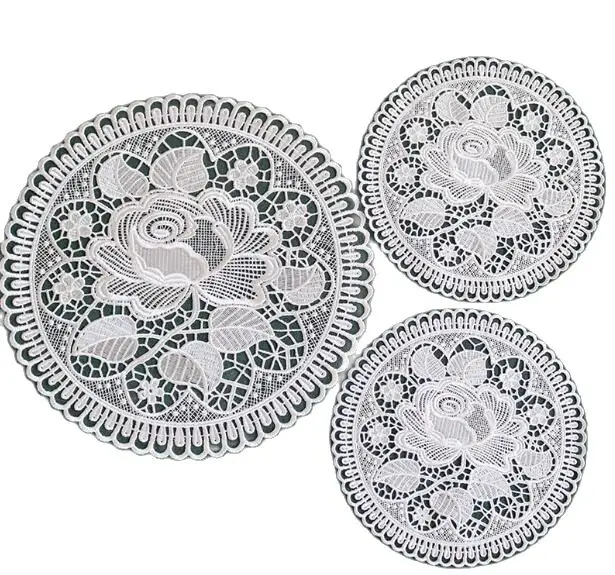 HOT Rose Lace embroidery placemat cup tea coaster mug kitchen table place mat cloth dish doilies Christmas pad wedding decor
HOT Rose Lace embroidery placemat cup tea coaster mug kitchen table place mat cloth dish doilies Christmas pad wedding decor