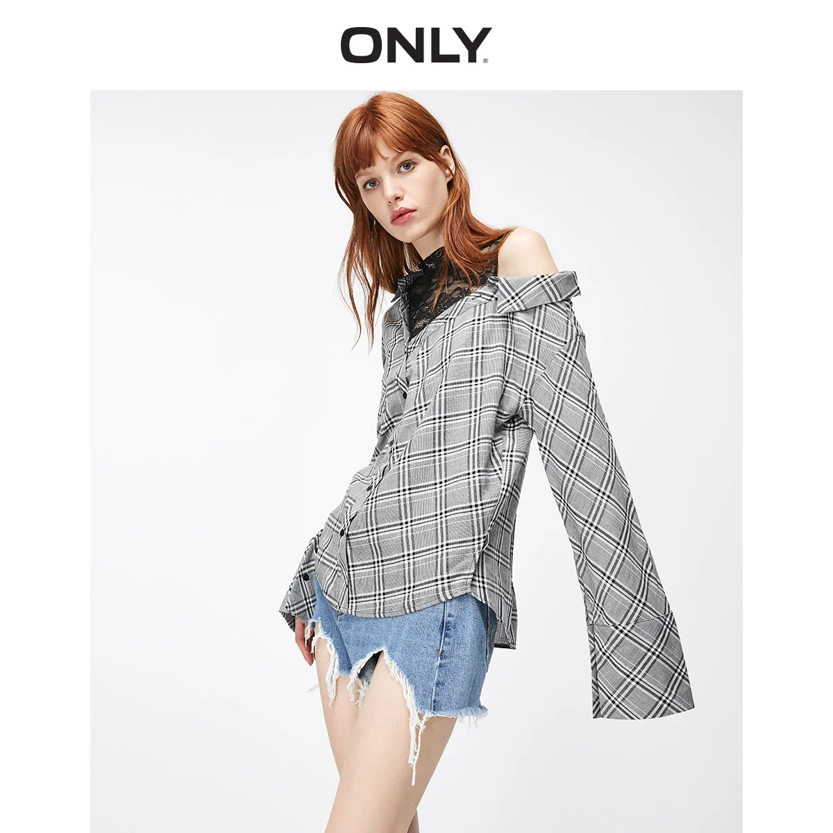 ONLY Women's Loose Fit Lace Splice Checked Fake Two-piece Long-sleeved Shirt | 119351501
ONLY Women's Loose Fit Lace Splice Checked Fake Two-piece Long-sleeved Shirt | 119351501