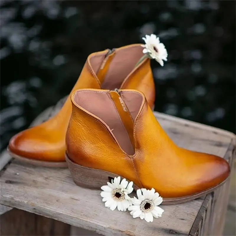 Autumn Women Ankle Boots Side Zipper Ladies Roman Boots Mid Heel Gladiator Round Toe Retro Female Gradient Ankle Booties
Autumn Women Ankle Boots Side Zipper Ladies Roman Boots Mid Heel Gladiator Round Toe Retro Female Gradient Ankle Booties