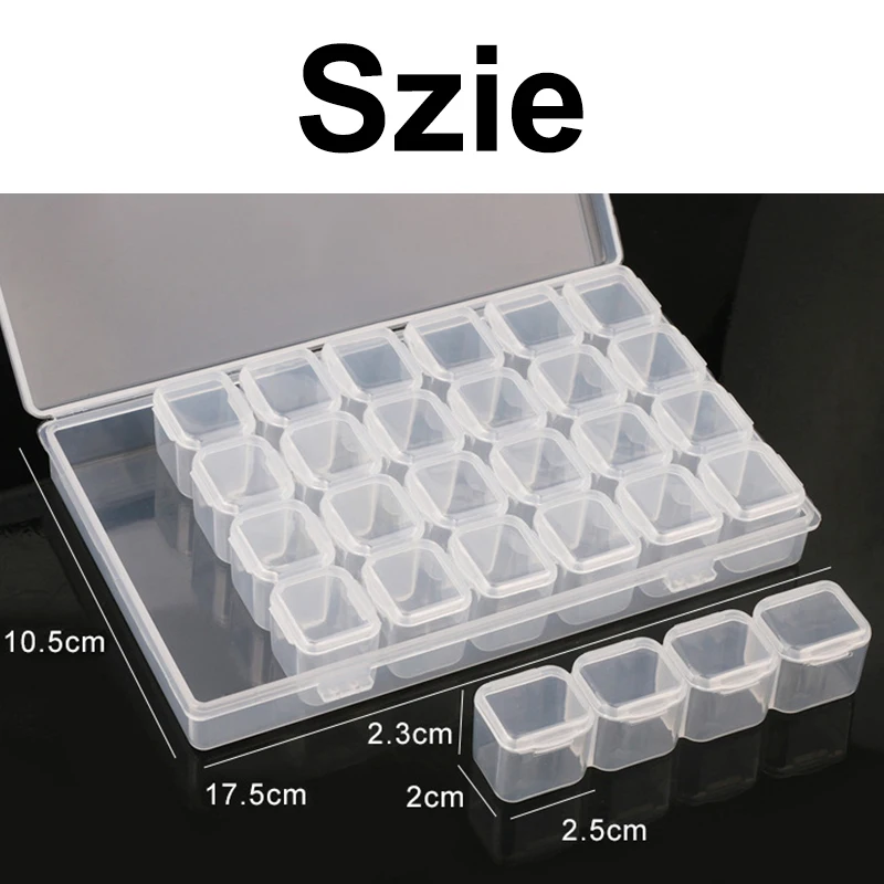 28 Grid Storage Box Transparent Plastic Diamond Painting Box Jewelry Beads Storage Organizer DIY Cross Stitch Sewing Tools
28 Grid Storage Box Transparent Plastic Diamond Painting Box Jewelry Beads Storage Organizer DIY Cross Stitch Sewing Tools