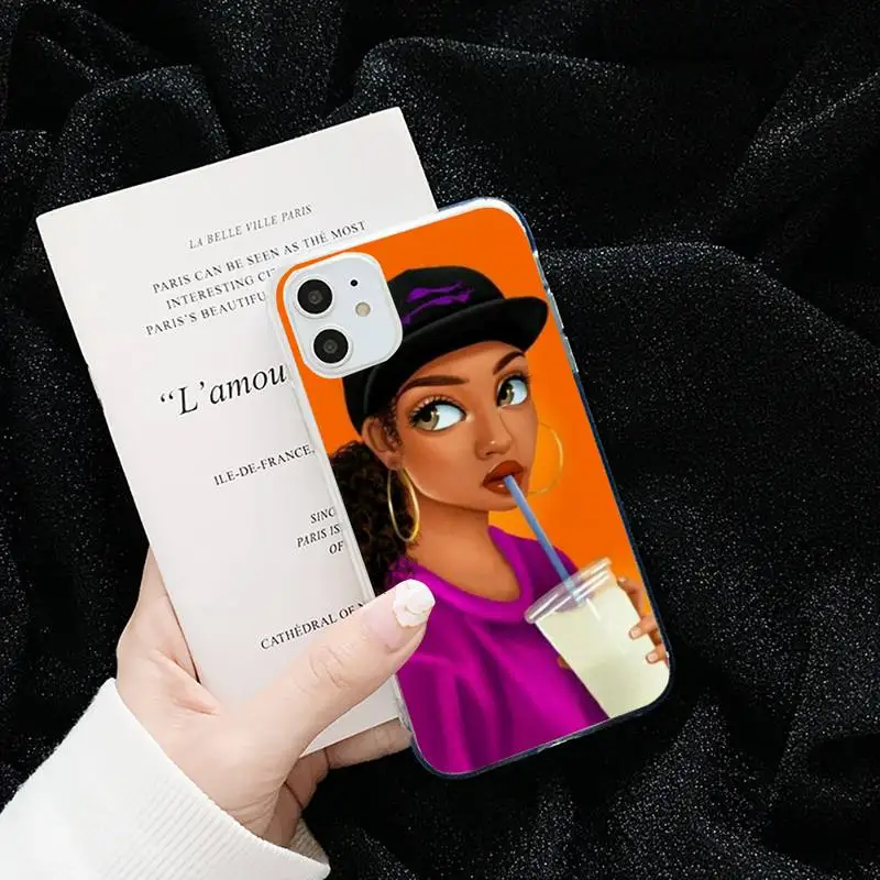 melanin Fashion women girls Phone Case Transparent soft For iphone 5 5s 5c se 6 6s 7 8 11 12 plus mini x xs xr pro max
melanin Fashion women girls Phone Case Transparent soft For iphone 5 5s 5c se 6 6s 7 8 11 12 plus mini x xs xr pro max
