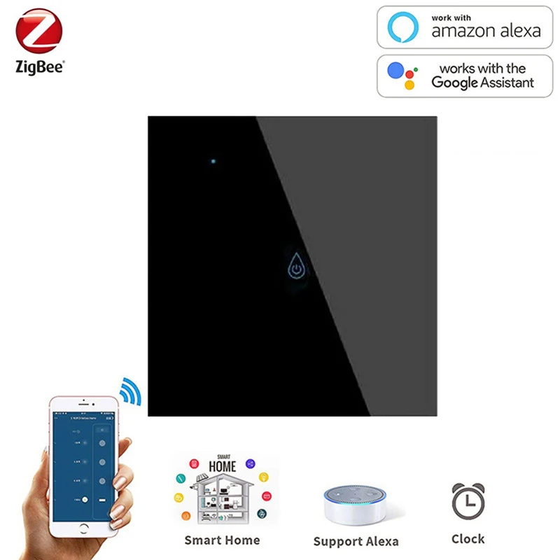 Tuya Zigbee Water Heater Switch US EU AC100-240 Smart Home Touch Switch Wall Light Switches Voice Control With Alexa Google Home
Tuya Zigbee Water Heater Switch US EU AC100-240 Smart Home Touch Switch Wall Light Switches Voice Control With Alexa Google Home