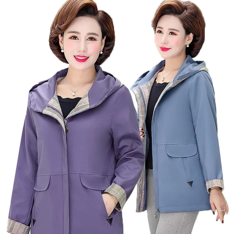Women's Coats & Jacket Middle-aged mom Casual Jackets 2020 Spring Autumn New Mid-Long Hooded Zipper Outerwear Plus Size 5XL 1771
Women's Coats & Jacket Middle-aged mom Casual Jackets 2020 Spring Autumn New Mid-Long Hooded Zipper Outerwear Plus Size 5XL 1771