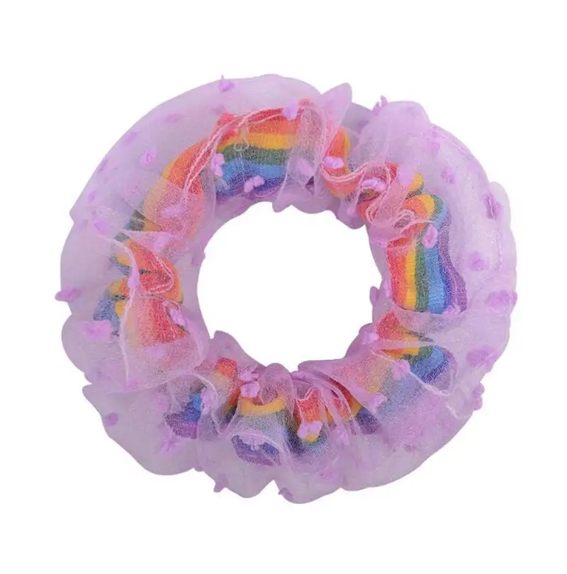Rainbow Hairband Gradient Mesh Scrunchies Headband Double Layer Girls Hair Ties Rope Ponytail Holder Hair Accessories 7 Designs
Rainbow Hairband Gradient Mesh Scrunchies Headband Double Layer Girls Hair Ties Rope Ponytail Holder Hair Accessories 7 Designs