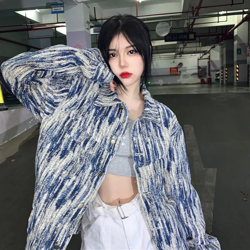Tie-Dye Denim Jacket Women Spring Autumn New Loose Streetwear Vintage Street Harajuku Tooling Jaqueta Jeans Female Outerwear
Tie-Dye Denim Jacket Women Spring Autumn New Loose Streetwear Vintage Street Harajuku Tooling Jaqueta Jeans Female Outerwear