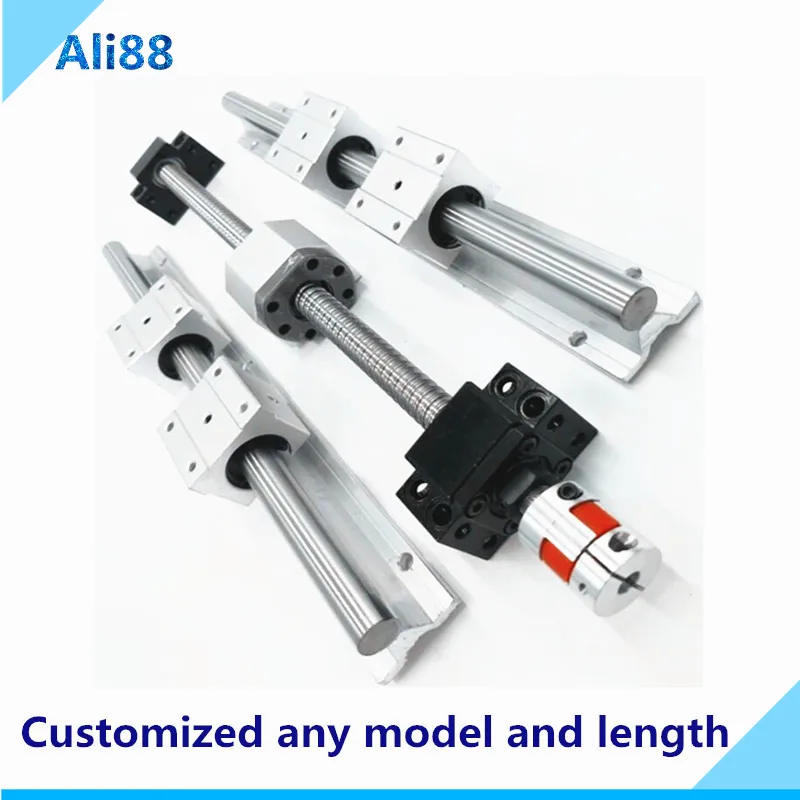 RU&EU free VAT! SBR16 set:linear guide Rail 200/250/300mm+block SBR16UU+SFU1605 ball screw with BKBF12 end maching for CNC parts
RU&EU free VAT! SBR16 set:linear guide Rail 200/250/300mm+block SBR16UU+SFU1605 ball screw with BKBF12 end maching for CNC parts