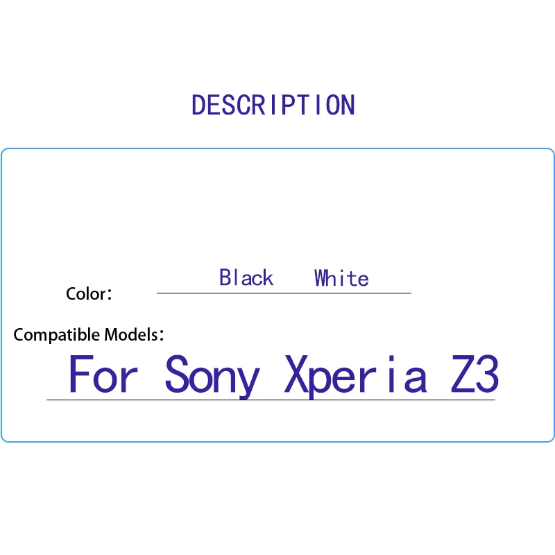 original Display 5.2'' For Sony Xperia Z3 D6603 D6633 D6653 L55T LCD Display with Touch Screen Digitizer Assembly with frame
original Display 5.2'' For Sony Xperia Z3 D6603 D6633 D6653 L55T LCD Display with Touch Screen Digitizer Assembly with frame