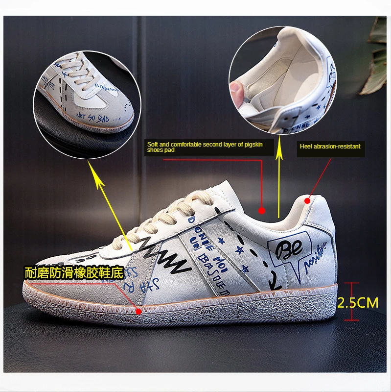 White Shoes Women Genuine Leather Sneakers Flat Spring Shoes for Women Graffiti Sneakers 2021 Female White Shoes Comfortable
White Shoes Women Genuine Leather Sneakers Flat Spring Shoes for Women Graffiti Sneakers 2021 Female White Shoes Comfortable