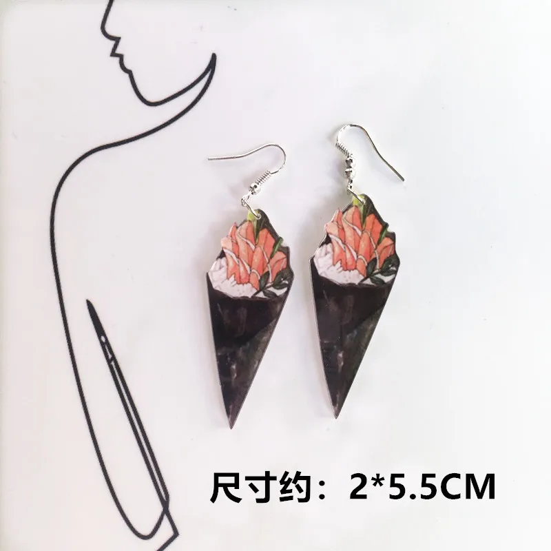 2020 trend Christmas earrings for women Acrylic sushi donuts funny food Unusual earrings Gifts for the new year
2020 trend Christmas earrings for women Acrylic sushi donuts funny food Unusual earrings Gifts for the new year