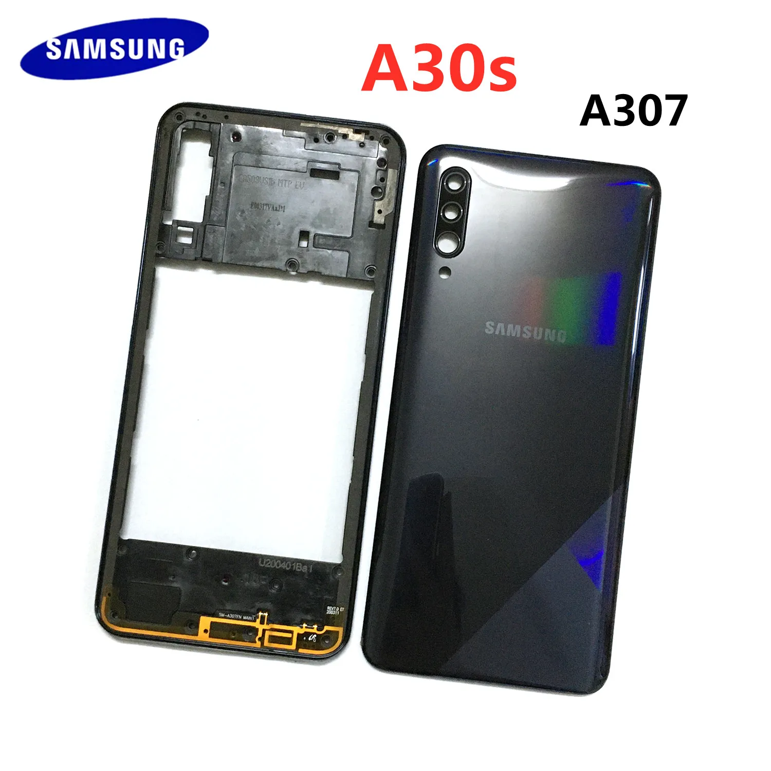 Чехол для Samsung Galaxy A30s, A307F, A307FN, A307G, A307GN, A307YN, со средней рамкой, с задней крышкой аккумулятора и объективом камеры
Чехол для Samsung Galaxy A30s, A307F, A307FN, A307G, A307GN, A307YN, со средней рамкой, с задней крышкой аккумулятора и объективом камеры