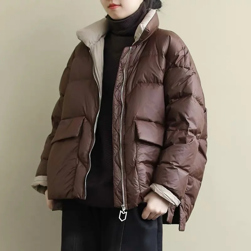 Women's Winter Jacket Oversize White Duck Down Jacket Female Lightweight Down Coat Warm Jackets Outwear Loose Plus size Coats
Women's Winter Jacket Oversize White Duck Down Jacket Female Lightweight Down Coat Warm Jackets Outwear Loose Plus size Coats