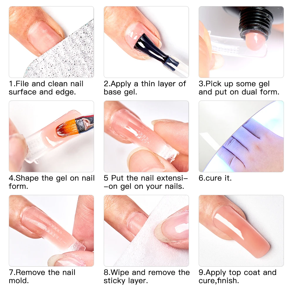 Mtssii 30ml 6pcs Poly Gel French Nail Acrylic Uv Led Builder Gel Tips Enhancemen Quick Extension Gel Used With Nail Tip Form
Mtssii 30ml 6pcs Poly Gel French Nail Acrylic Uv Led Builder Gel Tips Enhancemen Quick Extension Gel Used With Nail Tip Form