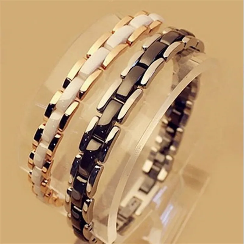 High Quality Stainless Steel Ceramic Bracelet for Women & Men Titanium Rose Gold Couple Bracelets & Bangles Fashion Jewelry Gift
High Quality Stainless Steel Ceramic Bracelet for Women & Men Titanium Rose Gold Couple Bracelets & Bangles Fashion Jewelry Gift