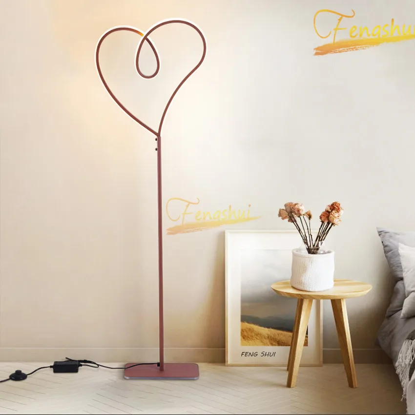 Modern LED Floor Lamp Lighting Minimalist Creative Heart-shaped Standing Lamp Hotel Living Room Bedroom Study Study Floor Lights
Modern LED Floor Lamp Lighting Minimalist Creative Heart-shaped Standing Lamp Hotel Living Room Bedroom Study Study Floor Lights