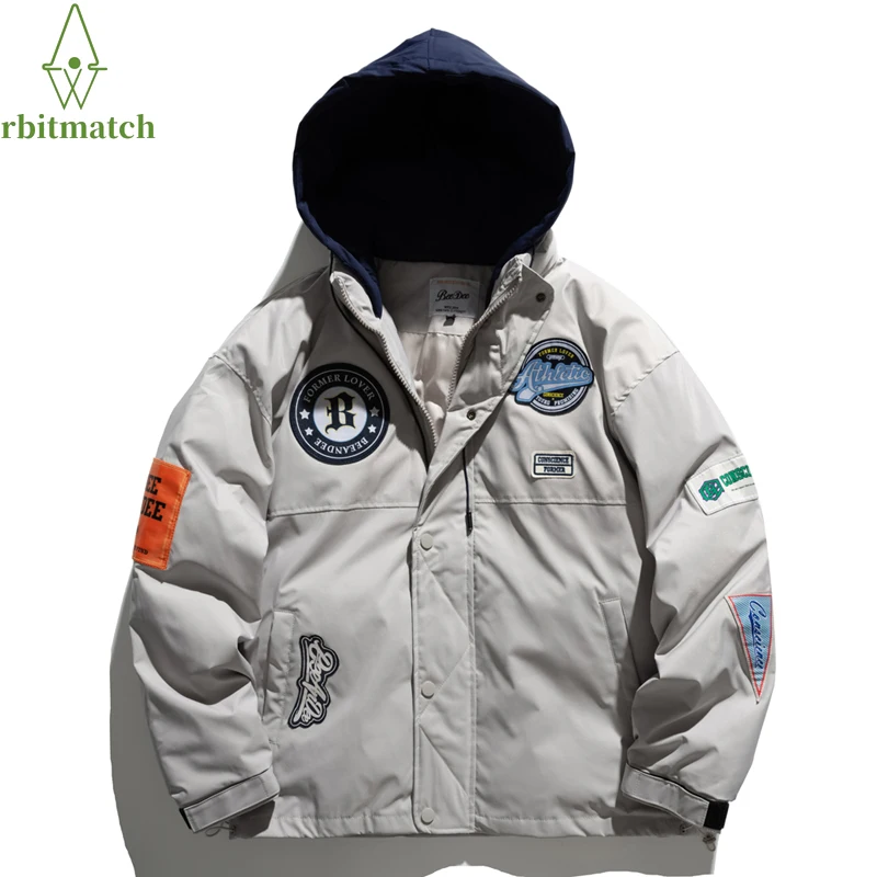 Hip Hop Warm Winter Hooded Jacket Man Cotton Padded Coats Letter LOGO Embroidery Streewear Vintage Varsity Jacket Baseball Coat
Hip Hop Warm Winter Hooded Jacket Man Cotton Padded Coats Letter LOGO Embroidery Streewear Vintage Varsity Jacket Baseball Coat