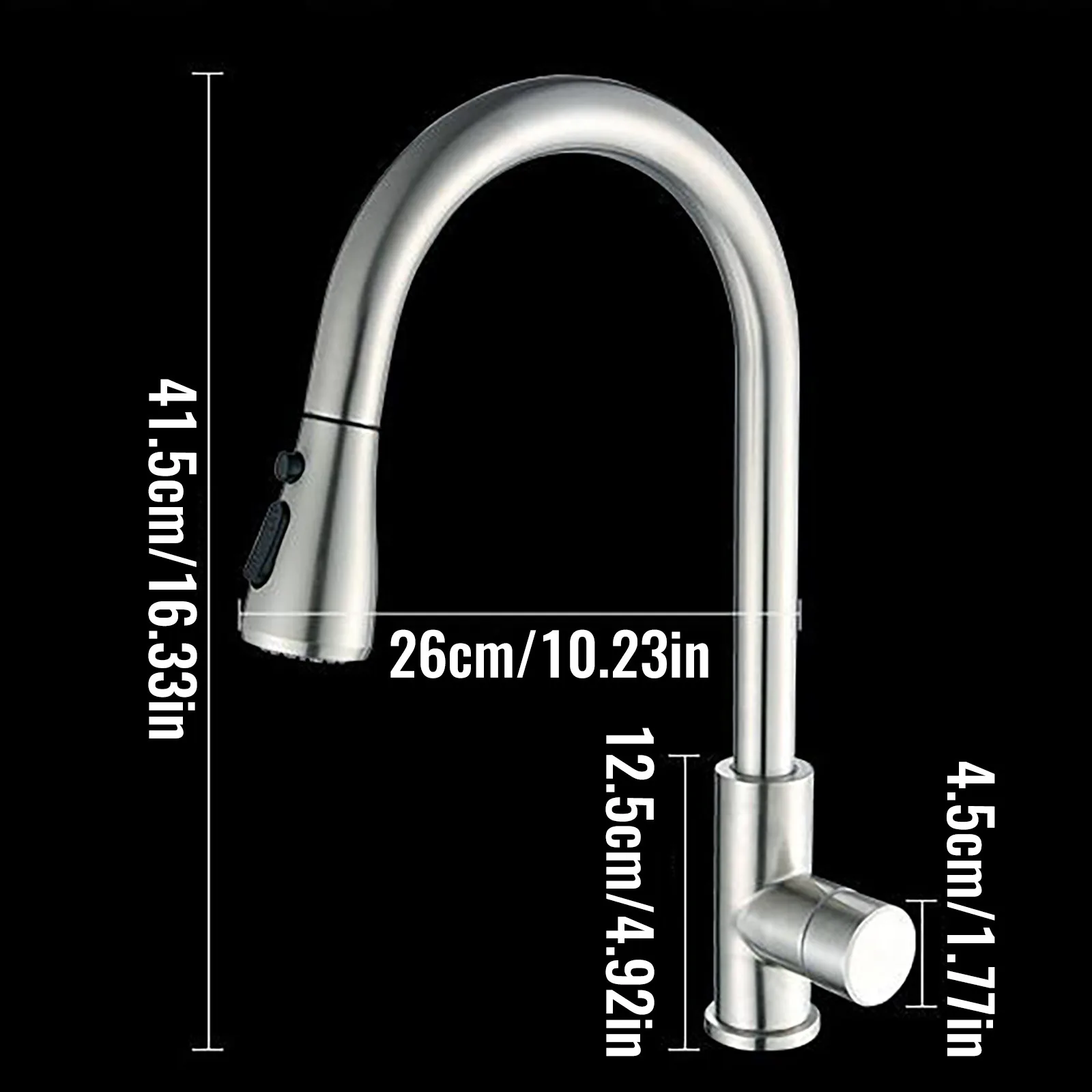Brushed Nickel Kitchen Faucet Single Hole Pull Out Spout Kitchen Sink Mixer Tap Stream Sprayer Head Chrome/Black Mixer Tap
Brushed Nickel Kitchen Faucet Single Hole Pull Out Spout Kitchen Sink Mixer Tap Stream Sprayer Head Chrome/Black Mixer Tap