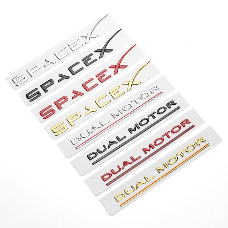 3D Car ABS Stickers Fender Side Decal For Tesla Model 3 2021 X S logo DUAL MOTOR electric auto Emblem Badge Trunk accessories
3D Car ABS Stickers Fender Side Decal For Tesla Model 3 2021 X S logo DUAL MOTOR electric auto Emblem Badge Trunk accessories