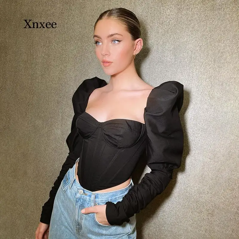 Romantische Onregelmatige Croped Corset Top Vrouwen Stijlvolle Bladerdeeg Mouw Vakantie Crop Top Skinny Casual S
Romantische Onregelmatige Croped Corset Top Vrouwen Stijlvolle Bladerdeeg Mouw Vakantie Crop Top Skinny Casual S