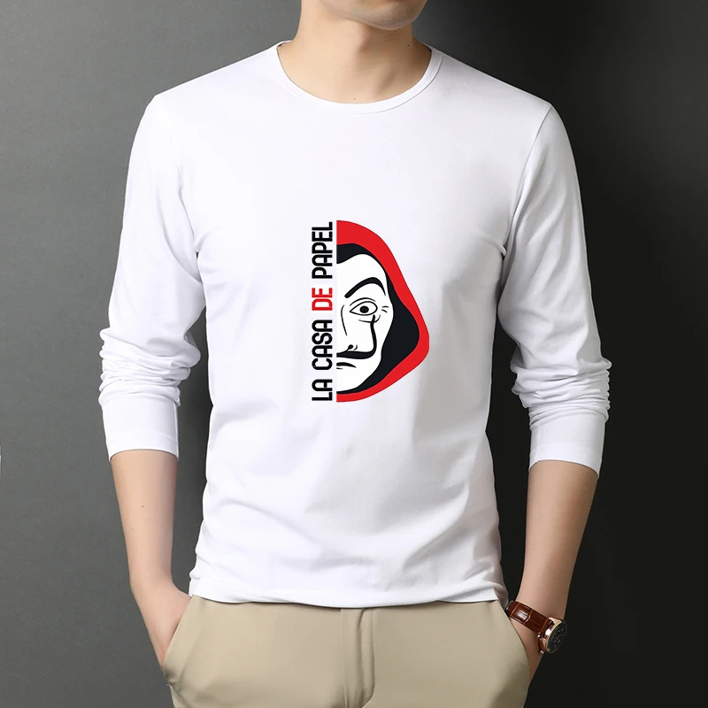La Casa De Papel Money Heist House of Paper 100% Cotton T Shirt Long Sleeved Tshirts Men Women Clothing T-shirt Tees Tops
La Casa De Papel Money Heist House of Paper 100% Cotton T Shirt Long Sleeved Tshirts Men Women Clothing T-shirt Tees Tops