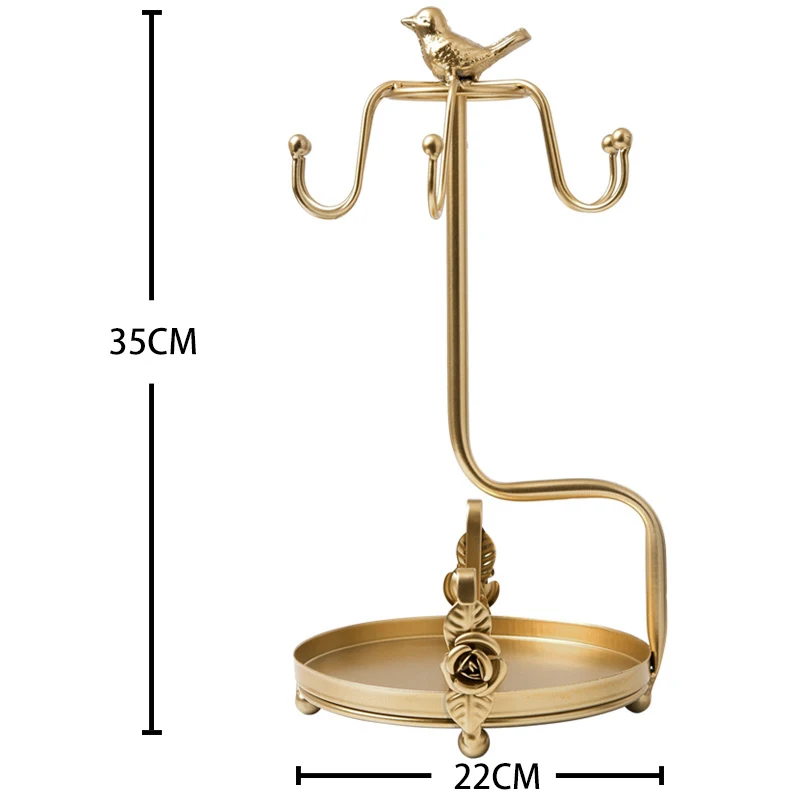 European Stain Steel Coffee Cup Holder Mugs Tray Household Handmade Gold Storage Shelf
European Stain Steel Coffee Cup Holder Mugs Tray Household Handmade Gold Storage Shelf