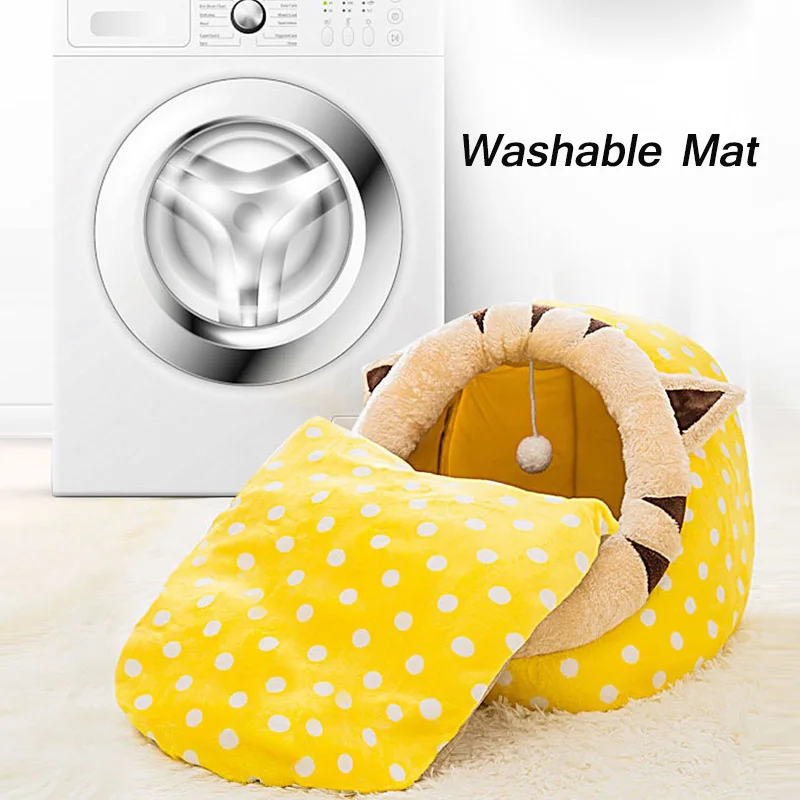 New Foldable Pet Cat Bed Winter Sleeping Kennel Nest Bed for Cats House Pets Tent Cozy Cave Beds Indoor Cama Gato Pet Products
New Foldable Pet Cat Bed Winter Sleeping Kennel Nest Bed for Cats House Pets Tent Cozy Cave Beds Indoor Cama Gato Pet Products