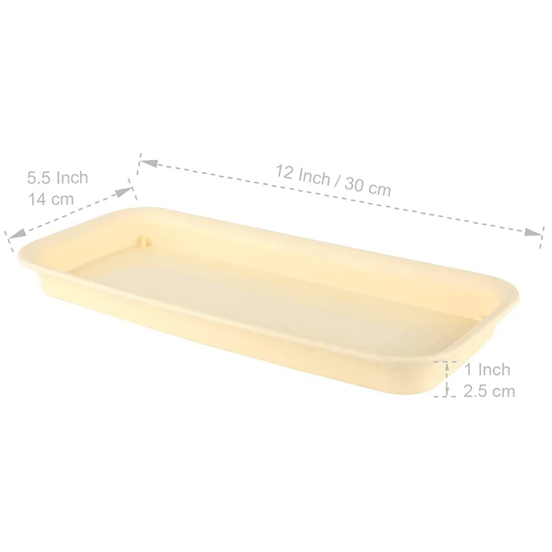 Plastic Plant Flower Pot Tray 12 Inches Beige Each Set of 4 Flower Pot Tray Used for Succulent Flower Pots
Plastic Plant Flower Pot Tray 12 Inches Beige Each Set of 4 Flower Pot Tray Used for Succulent Flower Pots