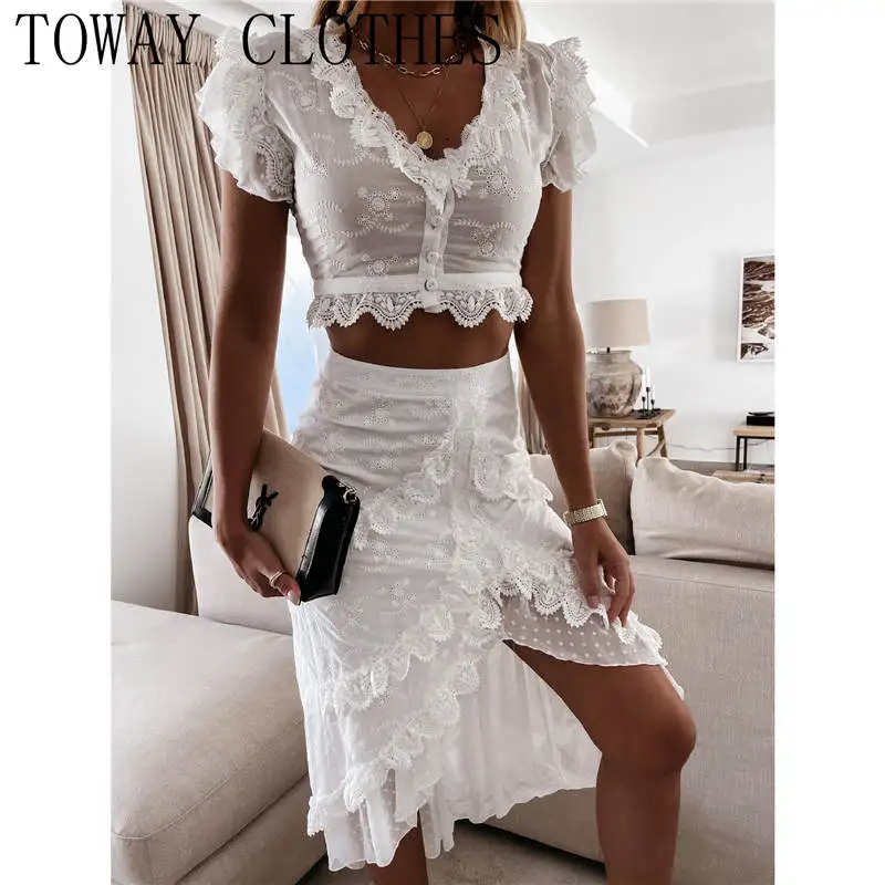 Summer Women Short Sleeve Solid Short Sleeve Skinny Blouse With Slit Midi Skirts Suit Sets
Summer Women Short Sleeve Solid Short Sleeve Skinny Blouse With Slit Midi Skirts Suit Sets