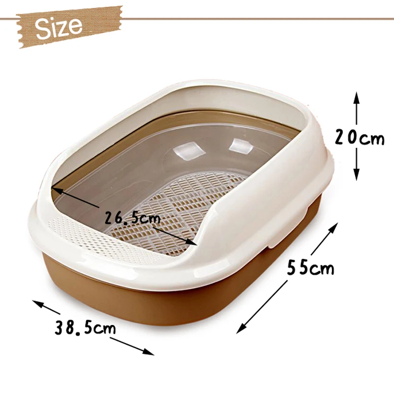Pet Toilet Trainer Detachable Puppy Cat Sand Litter Box With Cat Litter Shovel Semi-closed Pet Toilet Bedpans Cat Supply 
Pet Toilet Trainer Detachable Puppy Cat Sand Litter Box With Cat Litter Shovel Semi-closed Pet Toilet Bedpans Cat Supply