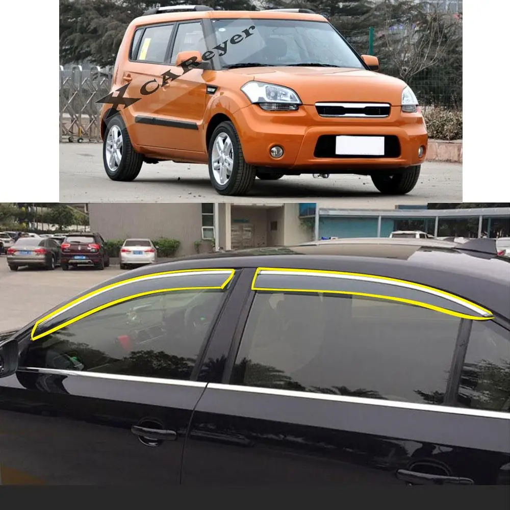 Car Sticker Deflectors Plastic Window Glass Wind Visor Rain/Sun Guard Vent Awnings For KIA Soul 2010-2021
Car Sticker Deflectors Plastic Window Glass Wind Visor Rain/Sun Guard Vent Awnings For KIA Soul 2010-2021