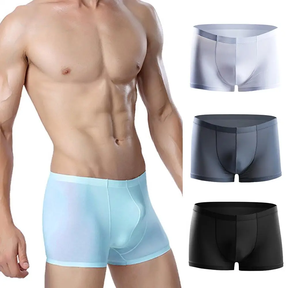 Mens underwear boxers Men Solid Color Thin Breathable Seamless Bulge Pouch Underwear boxeur homme underpants calzoncillos 2020
Mens underwear boxers Men Solid Color Thin Breathable Seamless Bulge Pouch Underwear boxeur homme underpants calzoncillos 2020
