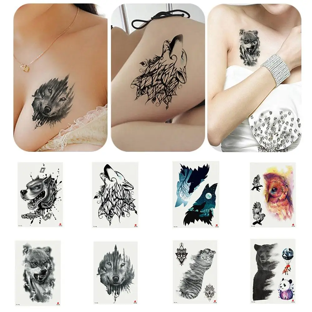 Animal Dog Bear Arm Shoulder Waterproof Temporary Fake Tattoo Sticker Gift Animal style tattoo sticker, suitable for arm. Cool
Animal Dog Bear Arm Shoulder Waterproof Temporary Fake Tattoo Sticker Gift Animal style tattoo sticker, suitable for arm. Cool