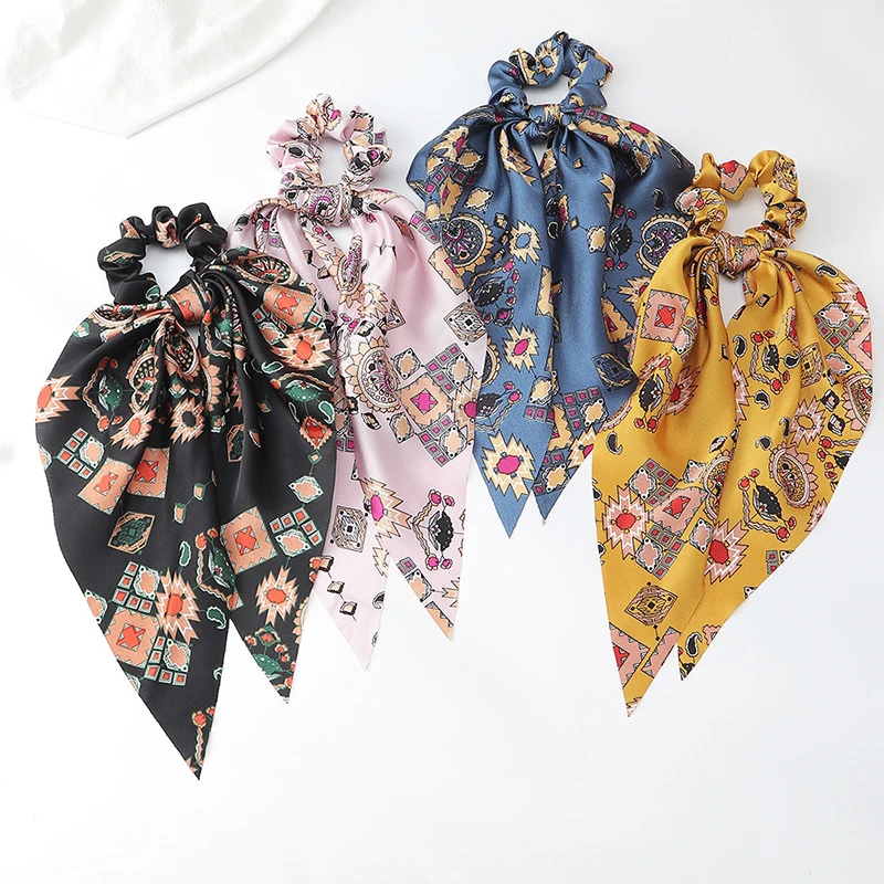 Ladies hair accessories triangle streamer hair tie hair tie female streamer Flower Pattern Hair Tie Large Intestine Hair Ring
Ladies hair accessories triangle streamer hair tie hair tie female streamer Flower Pattern Hair Tie Large Intestine Hair Ring