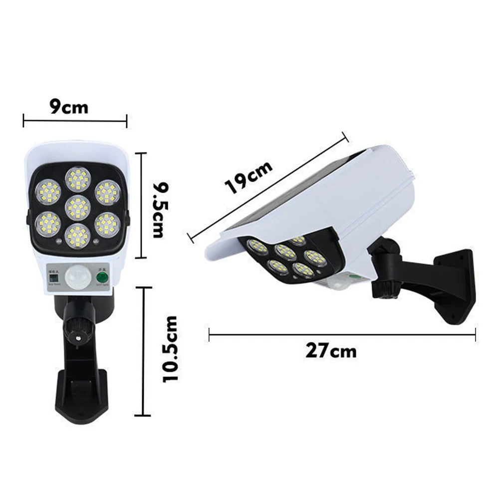 Outdoor Solar Motion Sensor Light PIR Motion and Light Sensor Simulation Camera Light Remote Control Security Light for Home
Outdoor Solar Motion Sensor Light PIR Motion and Light Sensor Simulation Camera Light Remote Control Security Light for Home